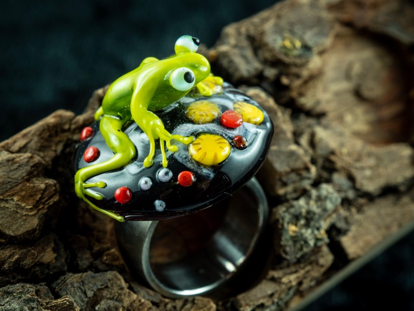 Frosch auf Ring